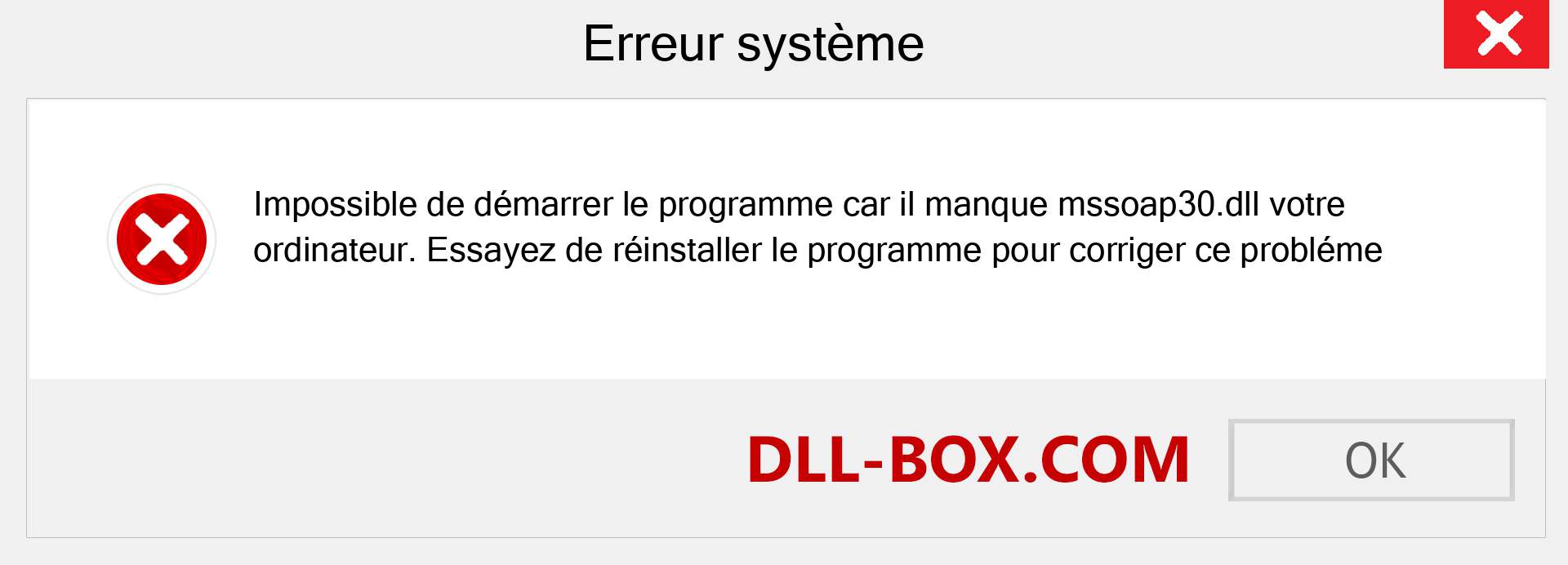 Le fichier mssoap30.dll est manquant ?. Télécharger pour Windows 7, 8, 10 - Correction de l'erreur manquante mssoap30 dll sur Windows, photos, images